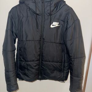 Nike Hooded Black Puffer Coat
